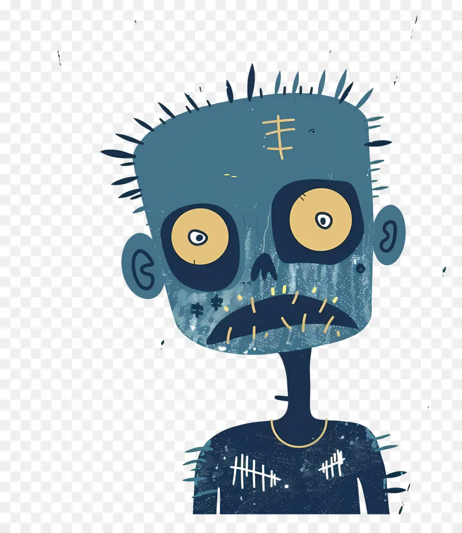 Zombi，Azul PNG