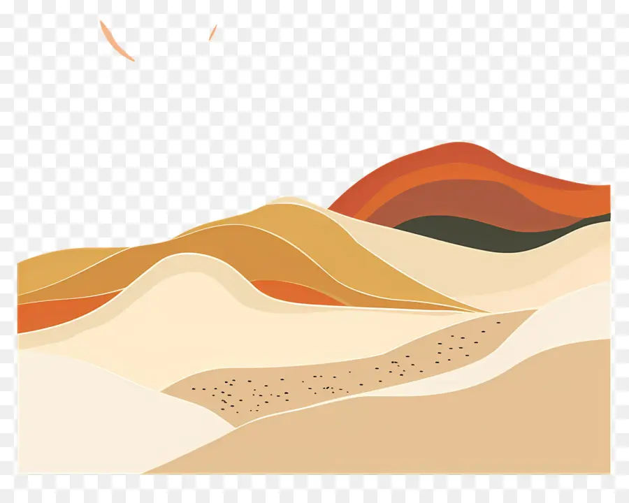 Las Dunas De Arena，Paisaje PNG