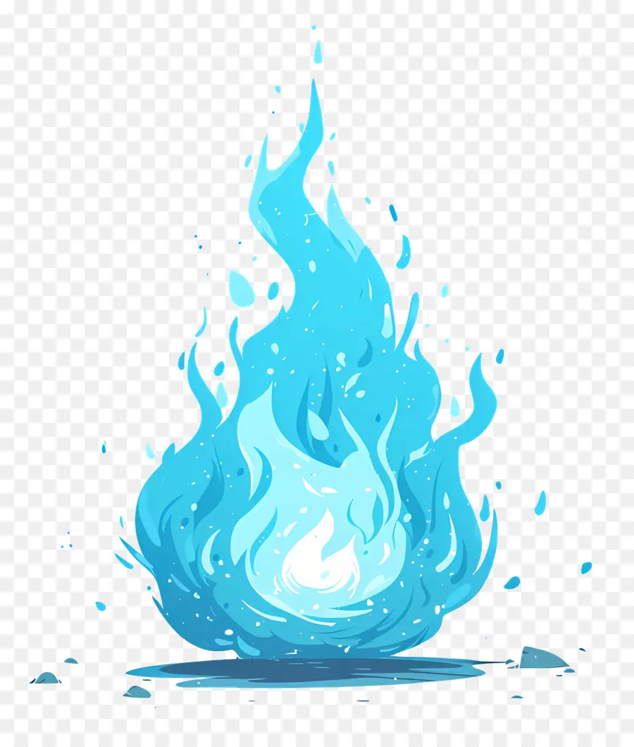 Bola De Fuego Azul，Fuego PNG