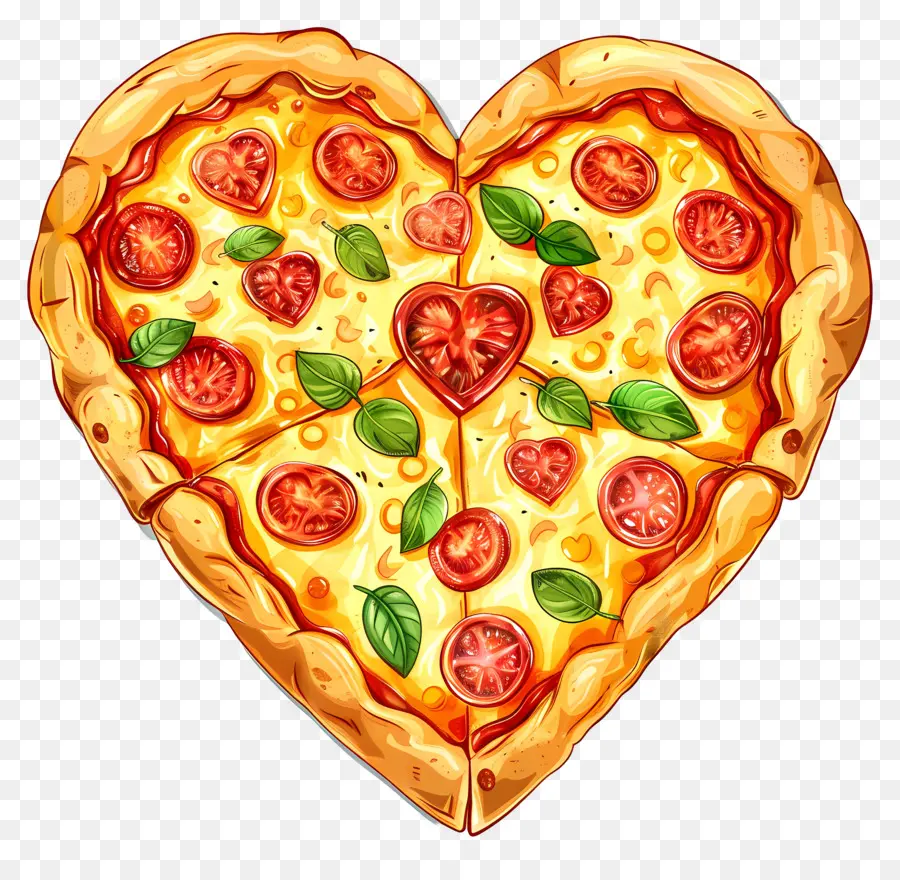 Pizza En Forma De Corazón，La Pizza De Queso PNG