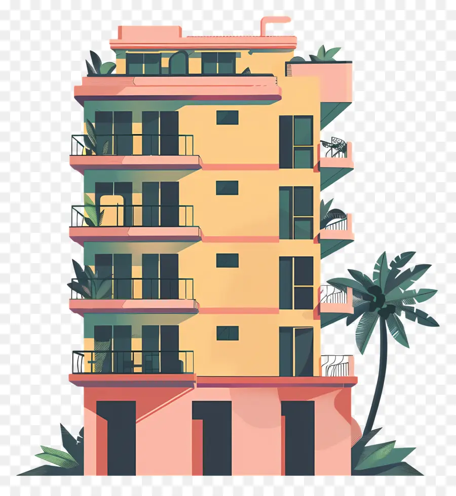 Edificio，Edificio Colorido PNG