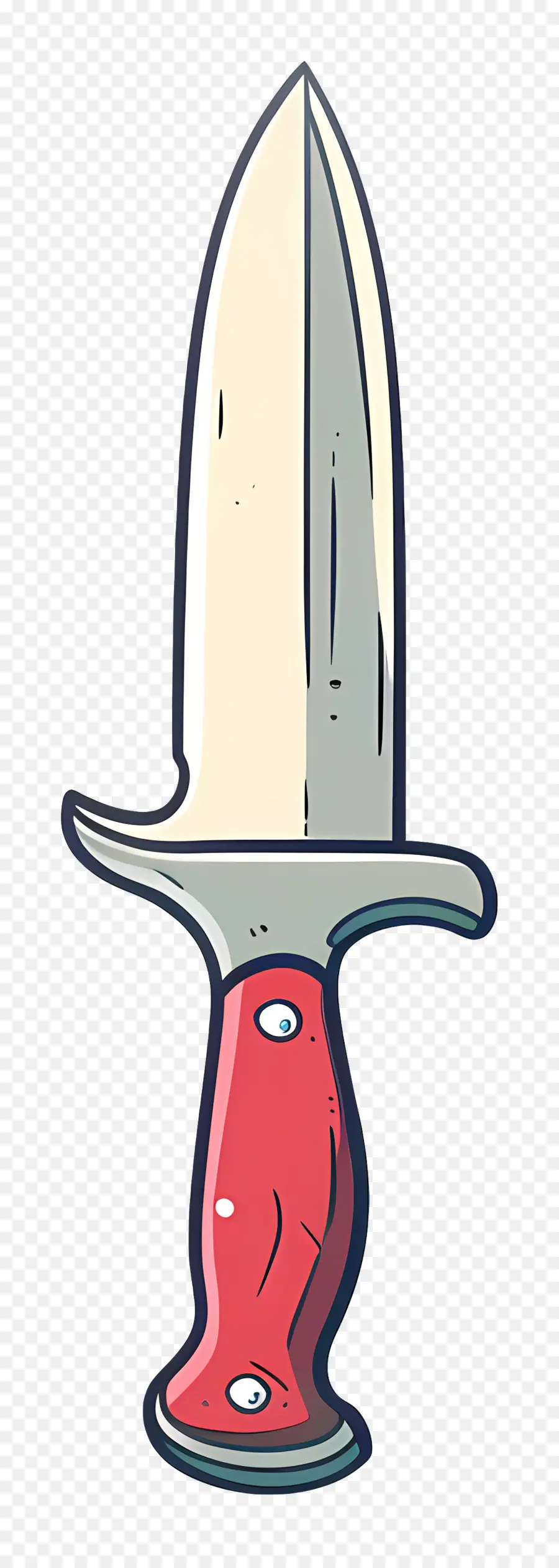 Cuchillo，Cuchillo De Mango Rojo PNG