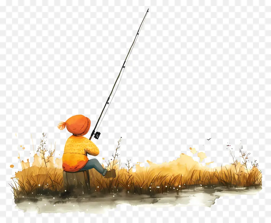 Día De Pescar，Niño De Pesca PNG