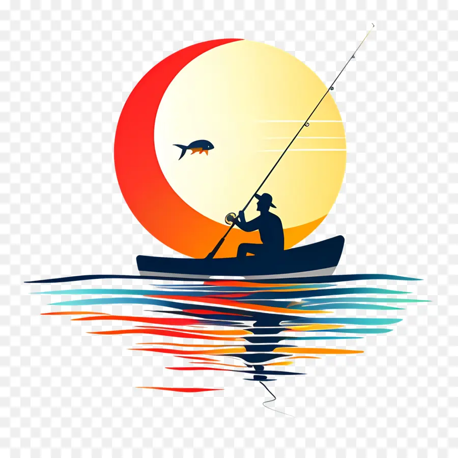 Día De Pescar，La Pesca PNG