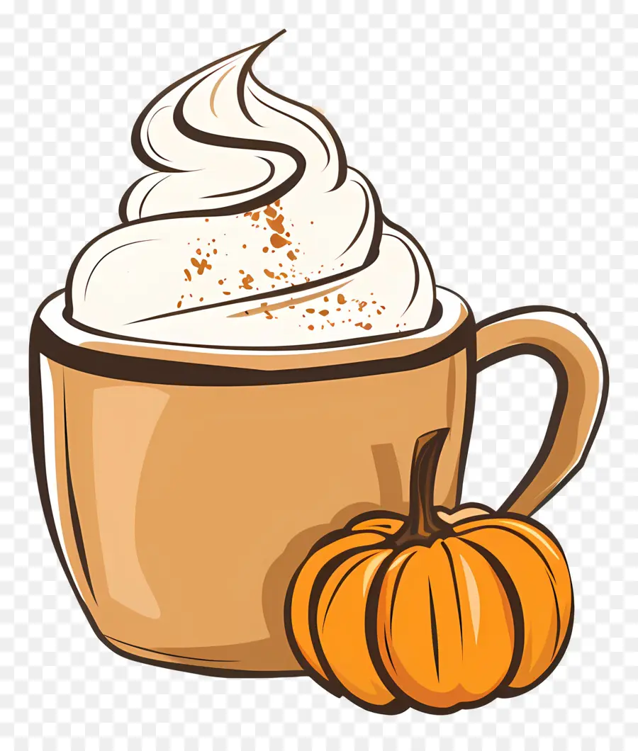 Especia De Calabaza，Chocolate Caliente PNG