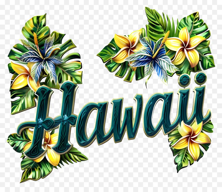 Hawai，Diseño Floral PNG