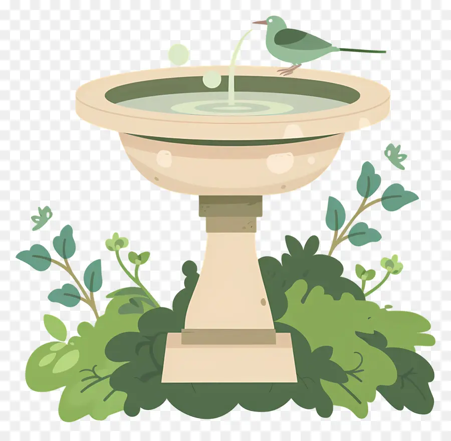 Bird Bath，Fuente PNG