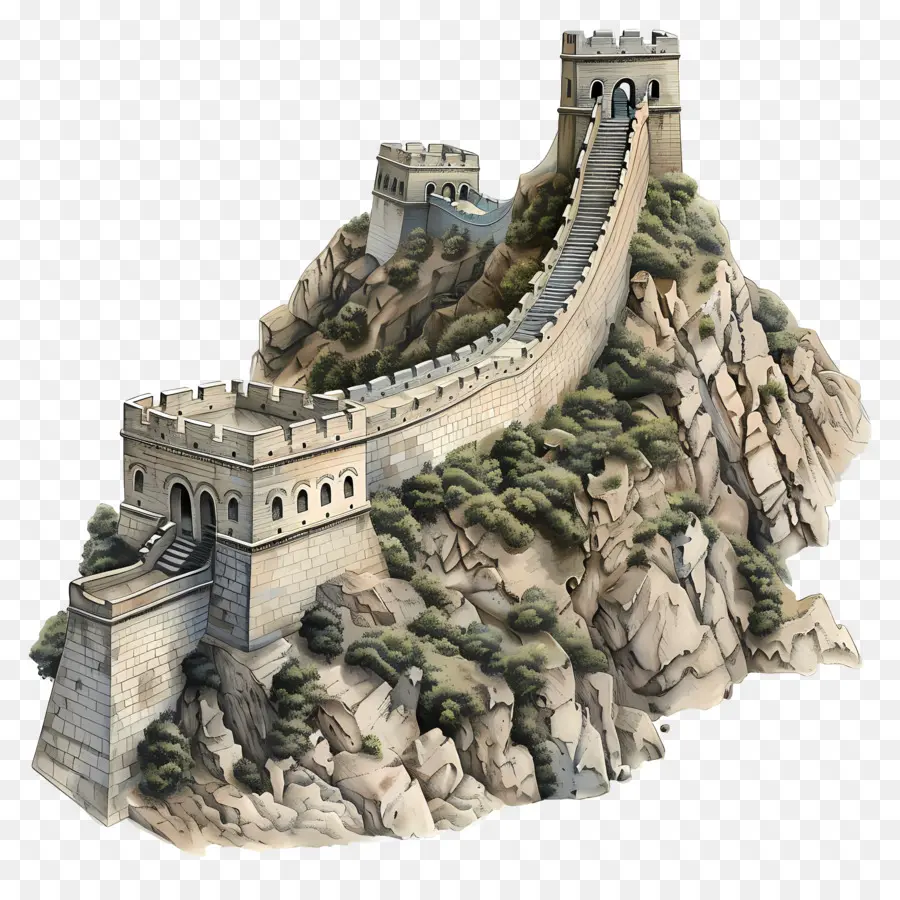 La Gran Muralla De China，Muro De Piedra PNG