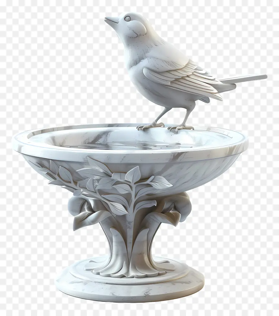 Bird Bath，Baño De Pájaros De Mármol PNG