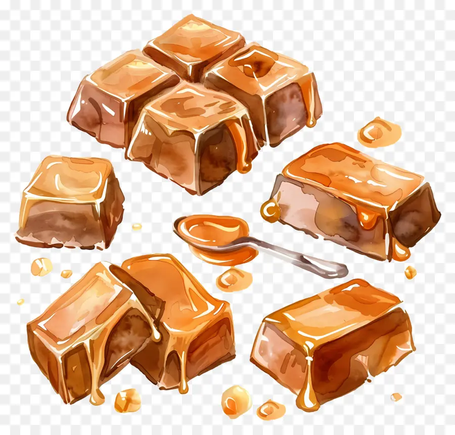 Caramelo Salado，Cubos De Caramelo PNG