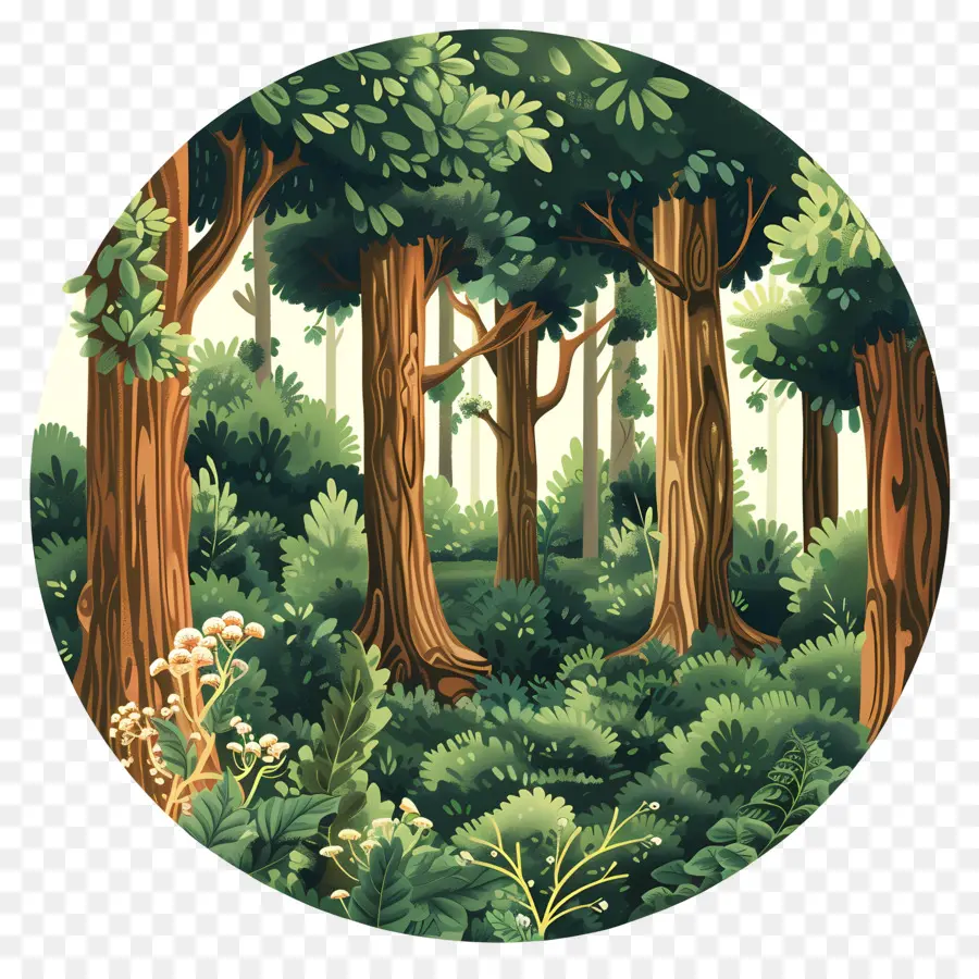 Bosque Denso，Bosque Verde PNG