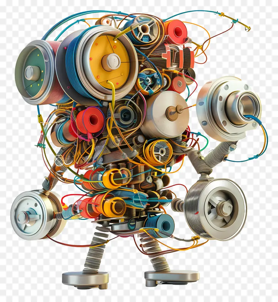 Carretes De Cuerda，Robot PNG