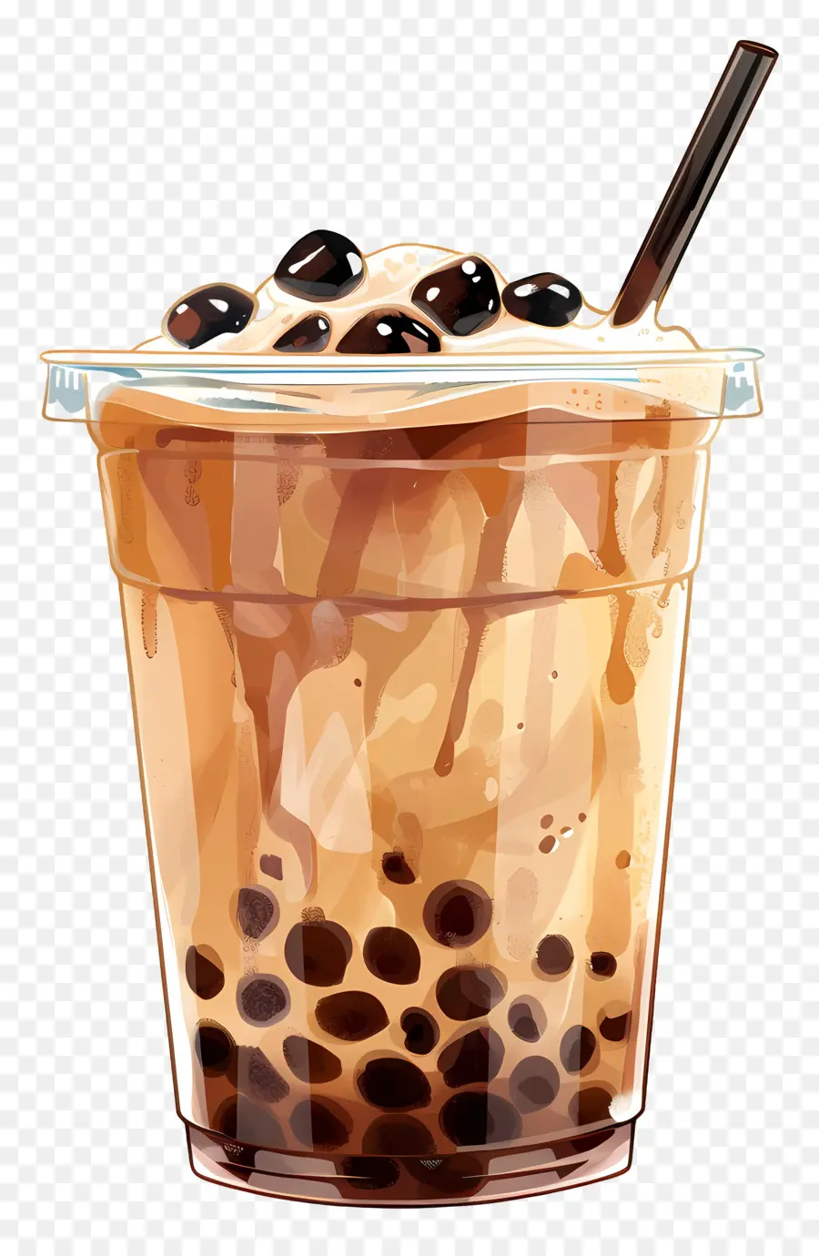 Té De Burbujas De Café，La Leche Con Chocolate PNG