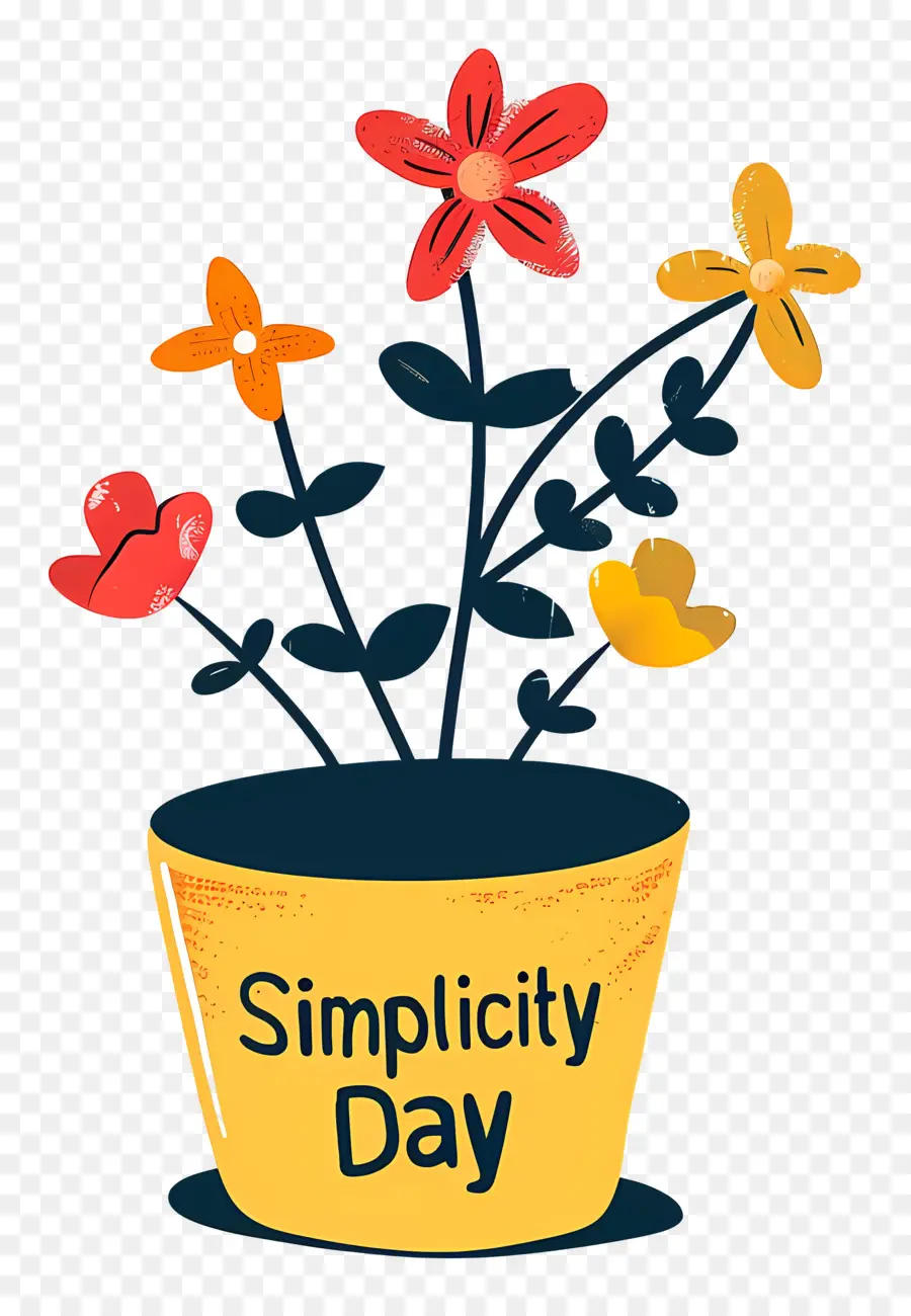 La Simplicidad Día，Flores De Colores PNG