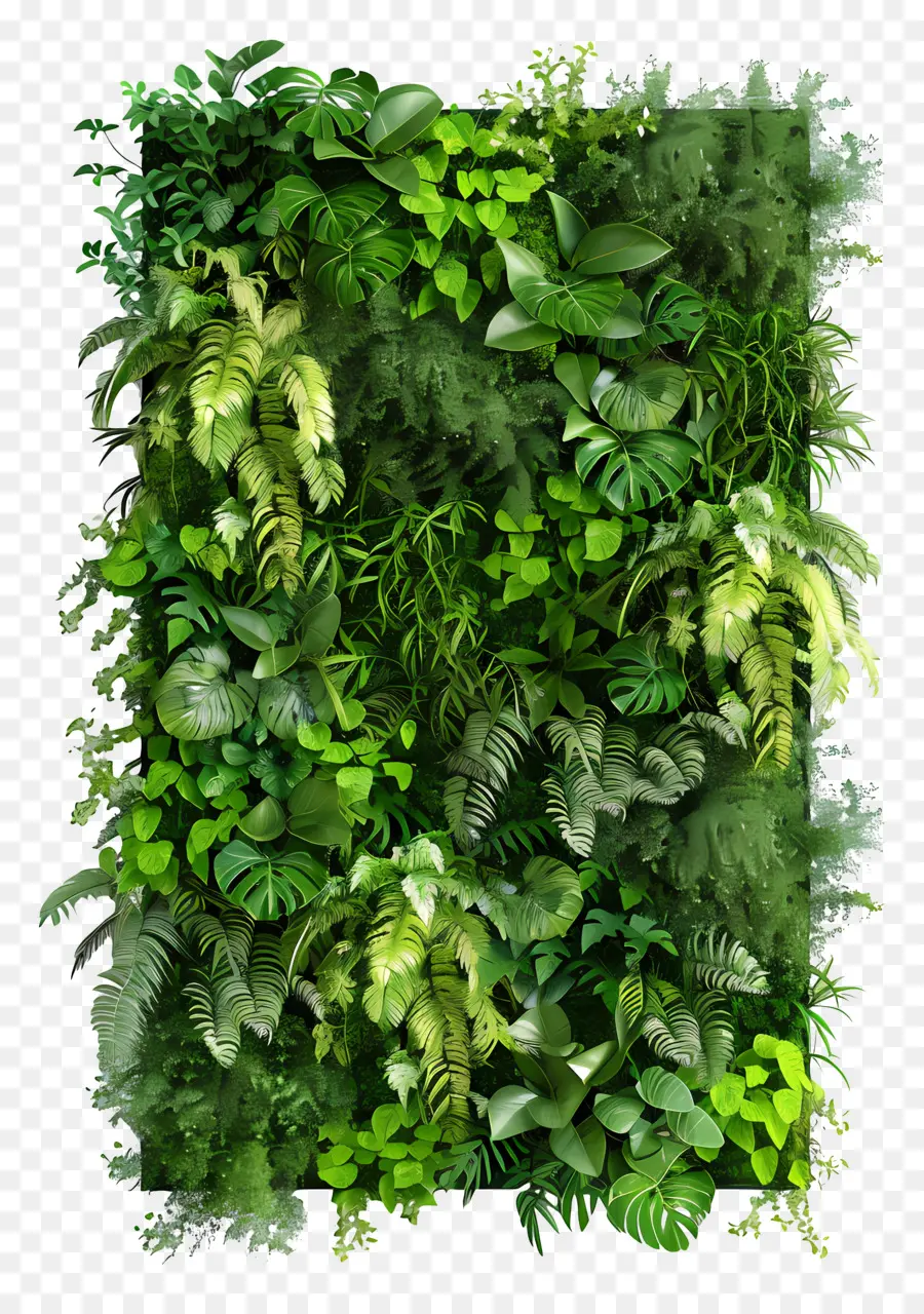 Jardín Vertical，Pared Verde Vertical PNG