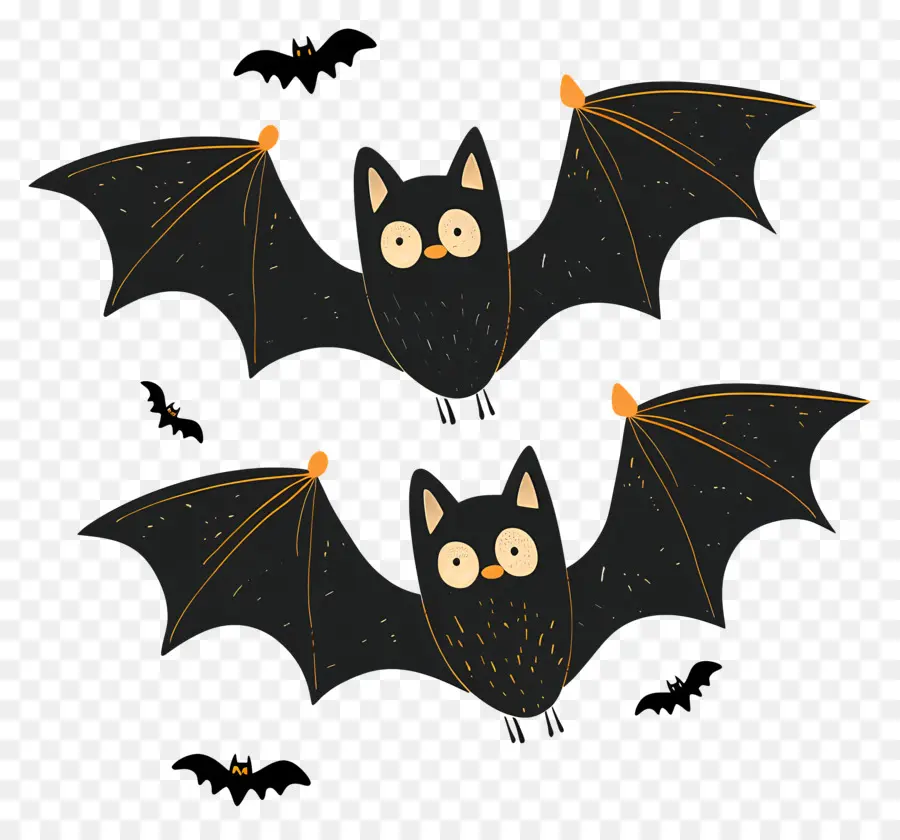 Los Murciélagos De Halloween，Bate PNG