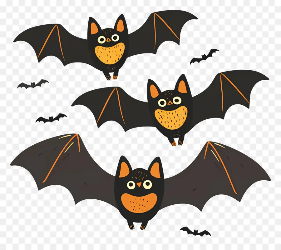 Los Murciélagos De Halloween，Los Murciélagos PNG