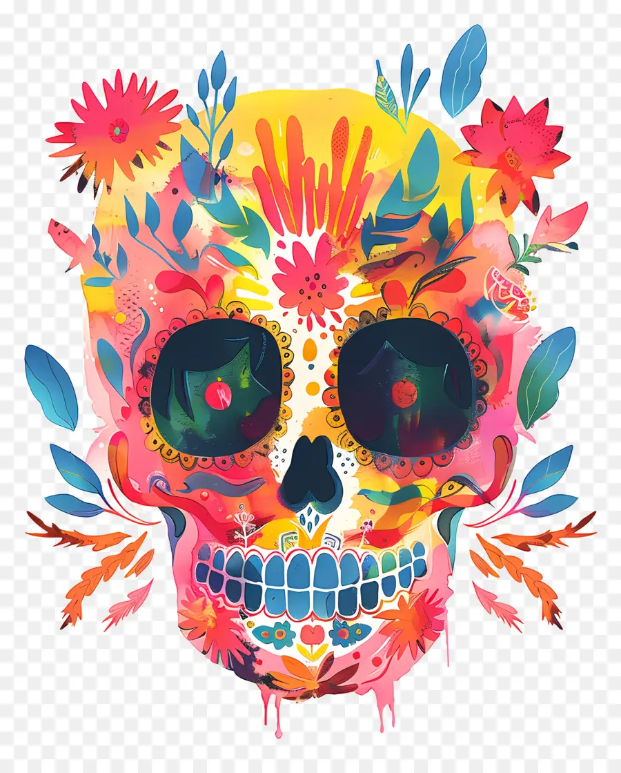 Cráneo Del Azúcar，Día De Los Muertos PNG