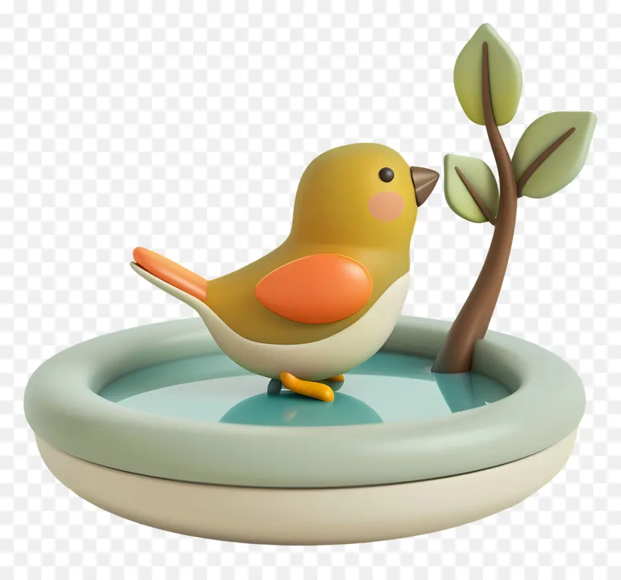 Bird Bath，Pájaro Pequeño PNG