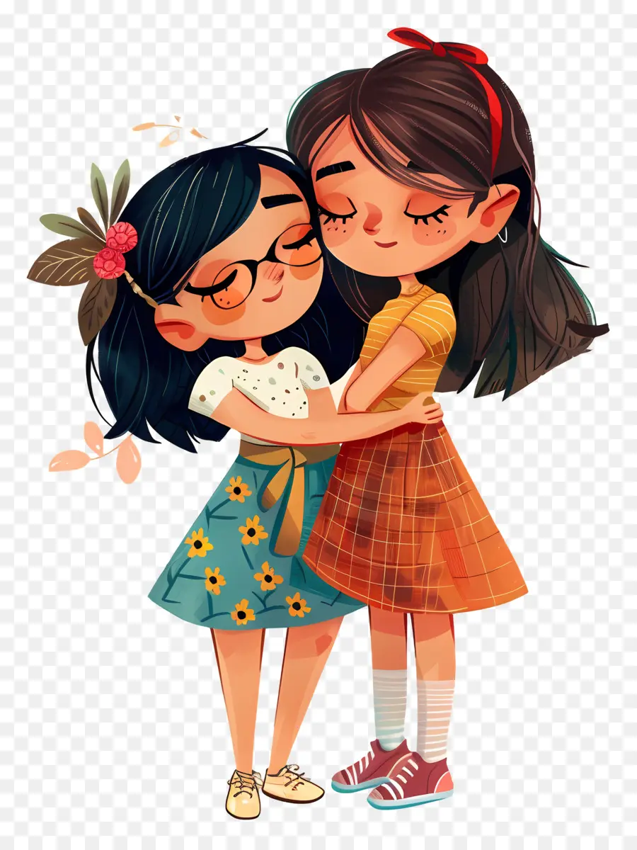 La Amistad，Linda Ilustración PNG