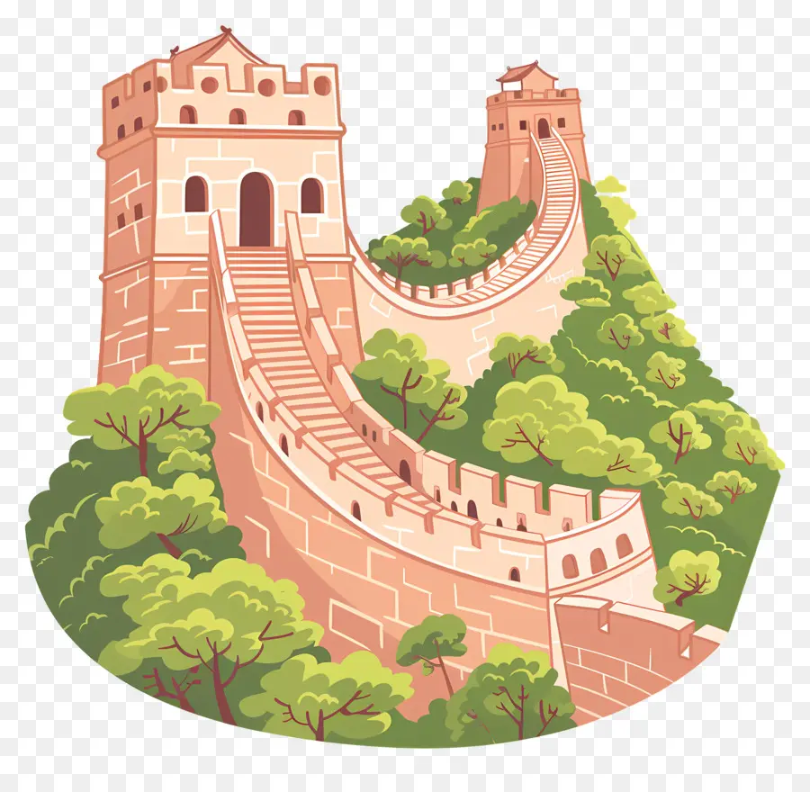 La Gran Muralla De China，Historia China PNG