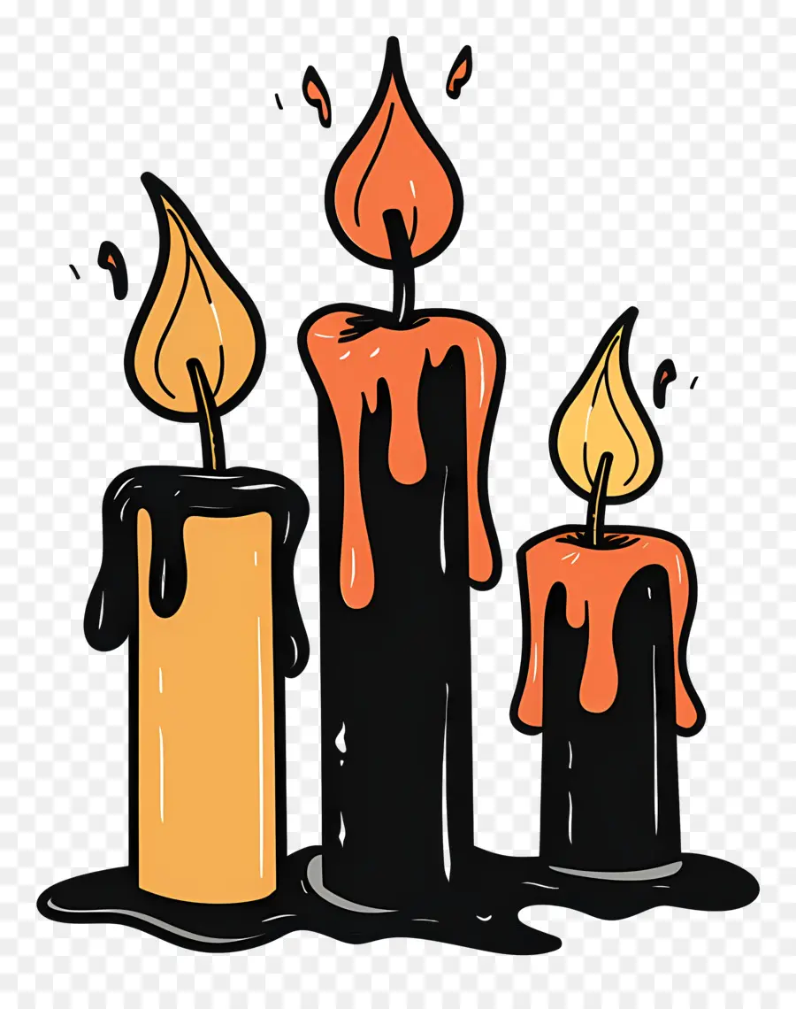 Velas De Halloween，Halloween PNG