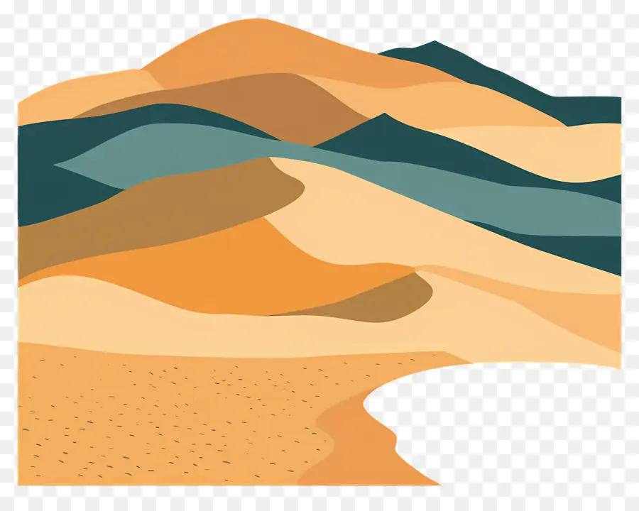 Las Dunas De Arena，Paisaje PNG