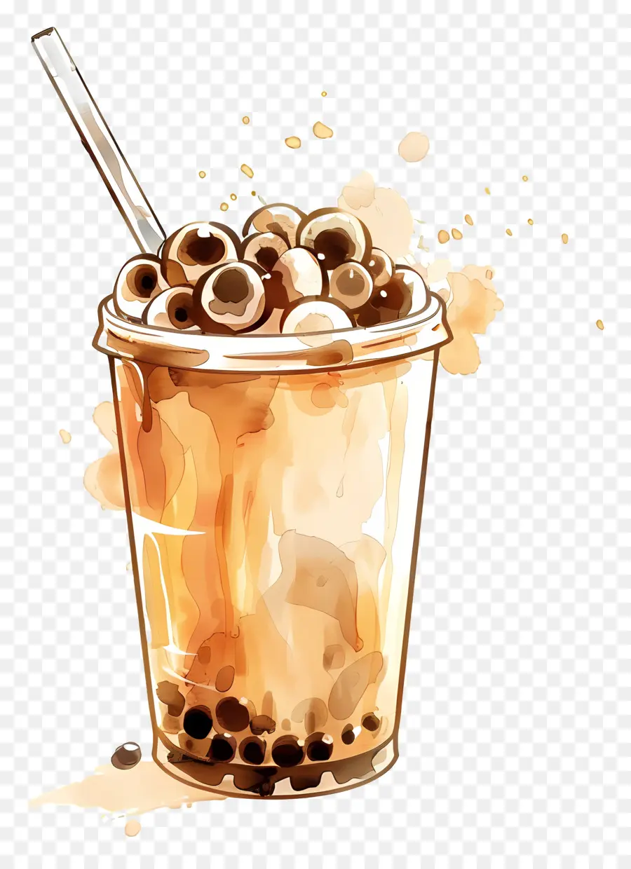 Té De Burbujas De Café，Té Helado PNG