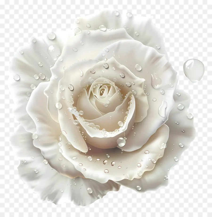 De La Rosa Blanca，Las Gotas De Agua PNG