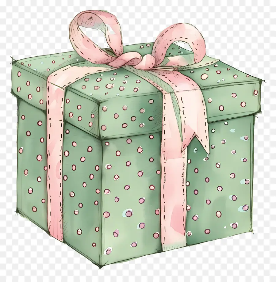 Caja De Regalo，Verde De La Caja De Regalo PNG