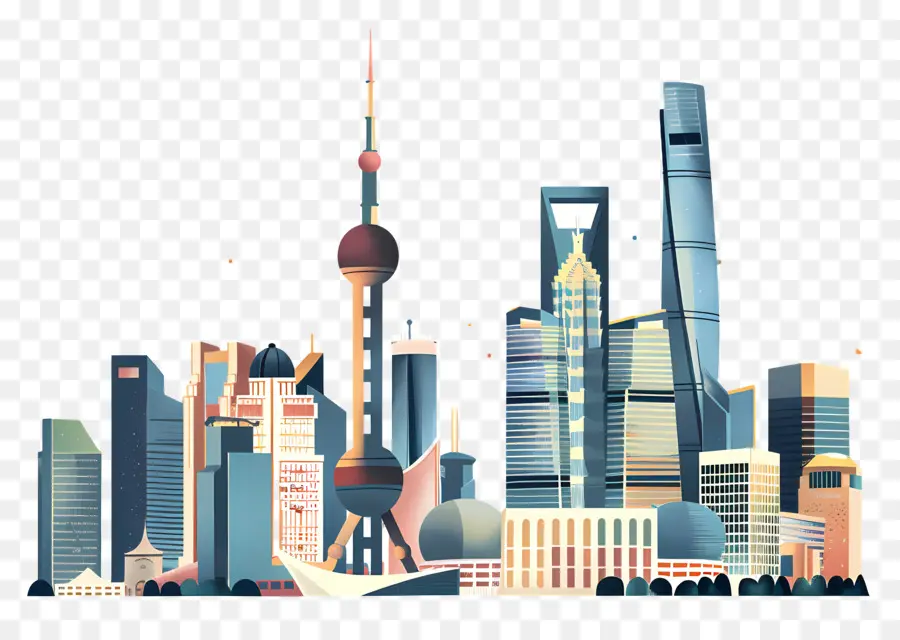 La Ciudad De Shanghái，Rascacielos PNG