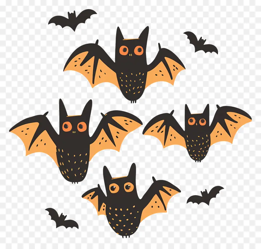 Los Murciélagos De Halloween，Los Murciélagos PNG