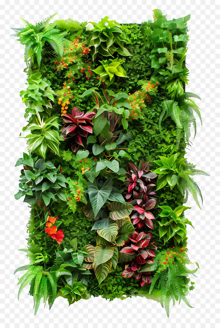 Jardín Vertical，Las Plantas Verdes PNG