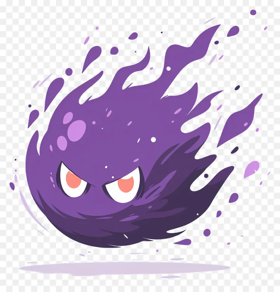 Bola De Fuego Púrpura，Personaje De Dibujos Animados PNG