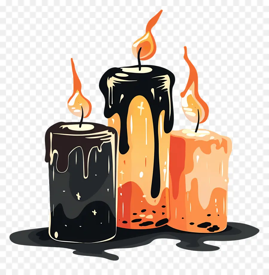 Velas De Halloween，Vela PNG