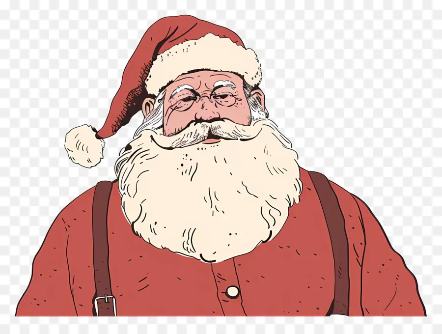 Santa Claus，Traje Rojo PNG