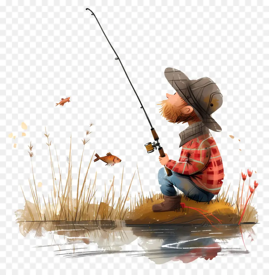 Día De Pescar，La Pesca PNG