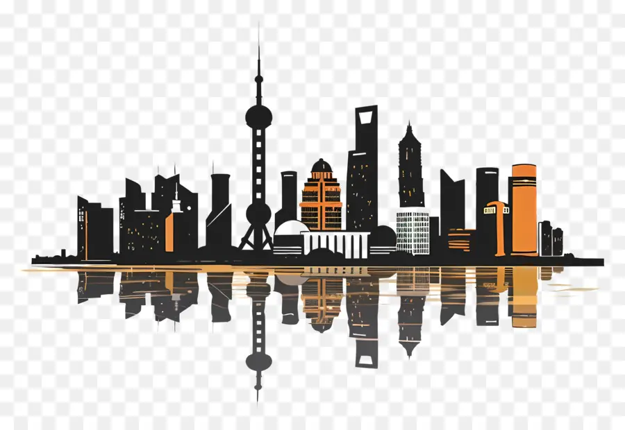 La Ciudad De Shanghái，Horizonte De La Ciudad PNG