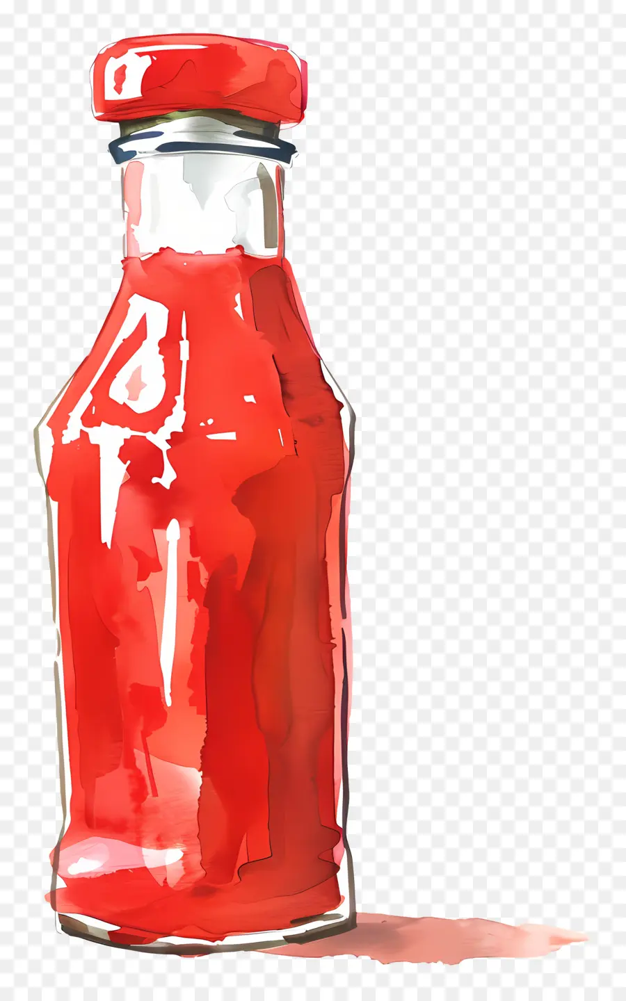 Botella De Ketchup，Botella De Vidrio PNG