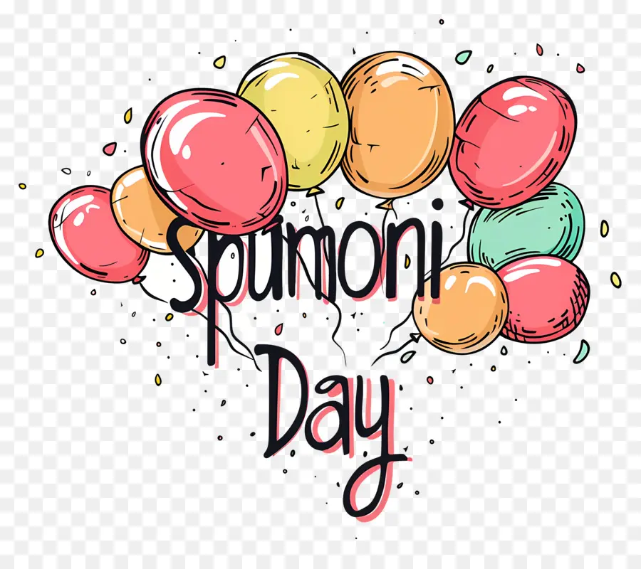 Spumoni Día，Globos PNG