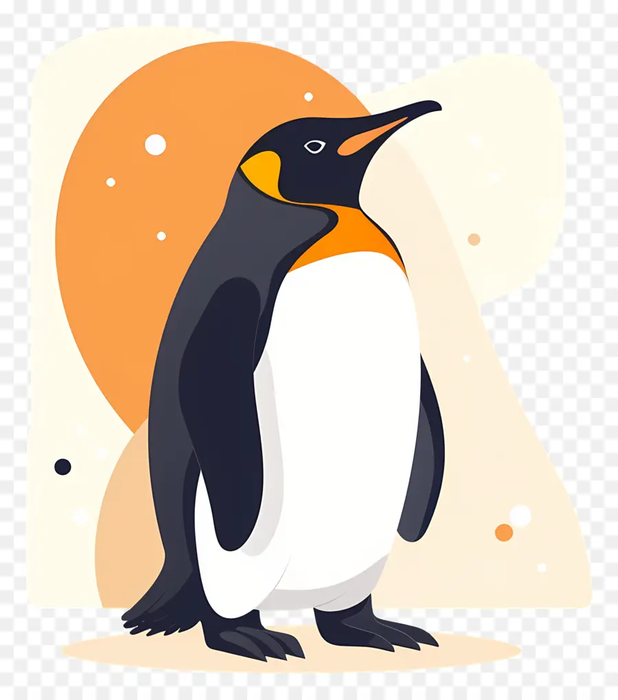 Pingüino，Naranja PNG