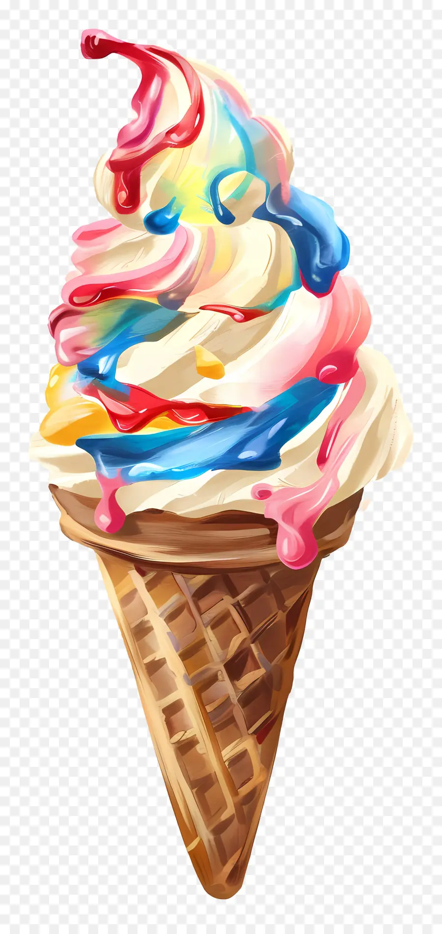 Helado，Helado Colorido PNG