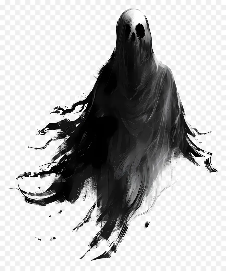 Fantasma，En Blanco Y Negro PNG