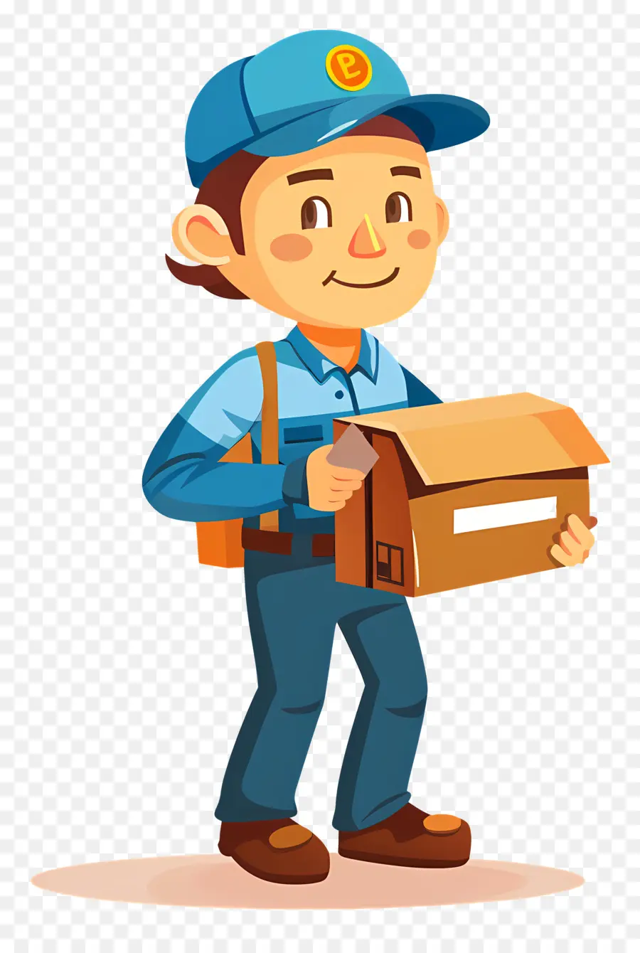 Trabajador De Correos，Hombre De Entrega PNG