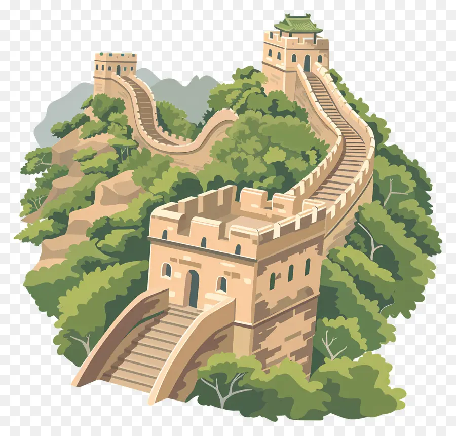 La Gran Muralla De China，Muro De Piedra PNG