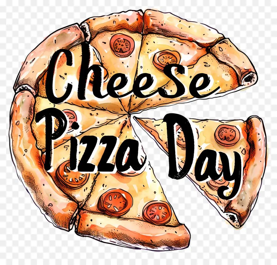 La Pizza De Queso De Día，Pizza PNG