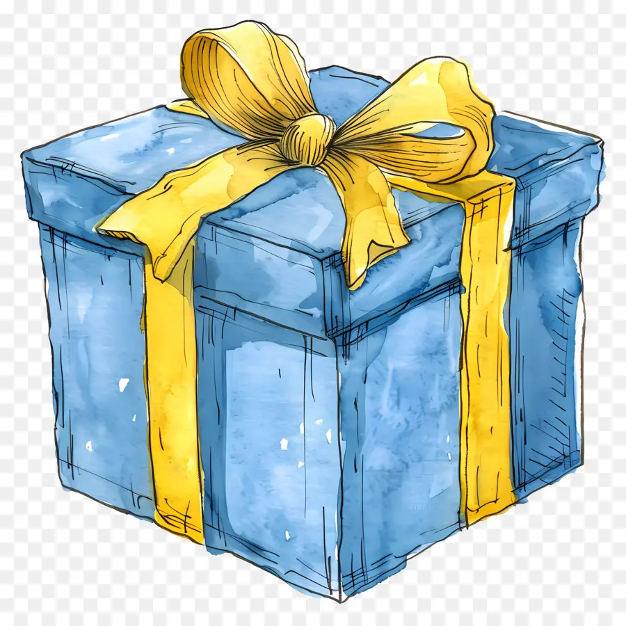 Caja De Regalo，Azul Caja De Regalo PNG