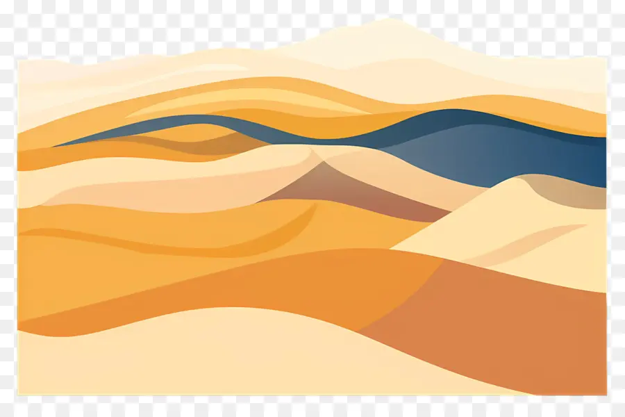 Las Dunas De Arena，La Pintura De Paisaje PNG