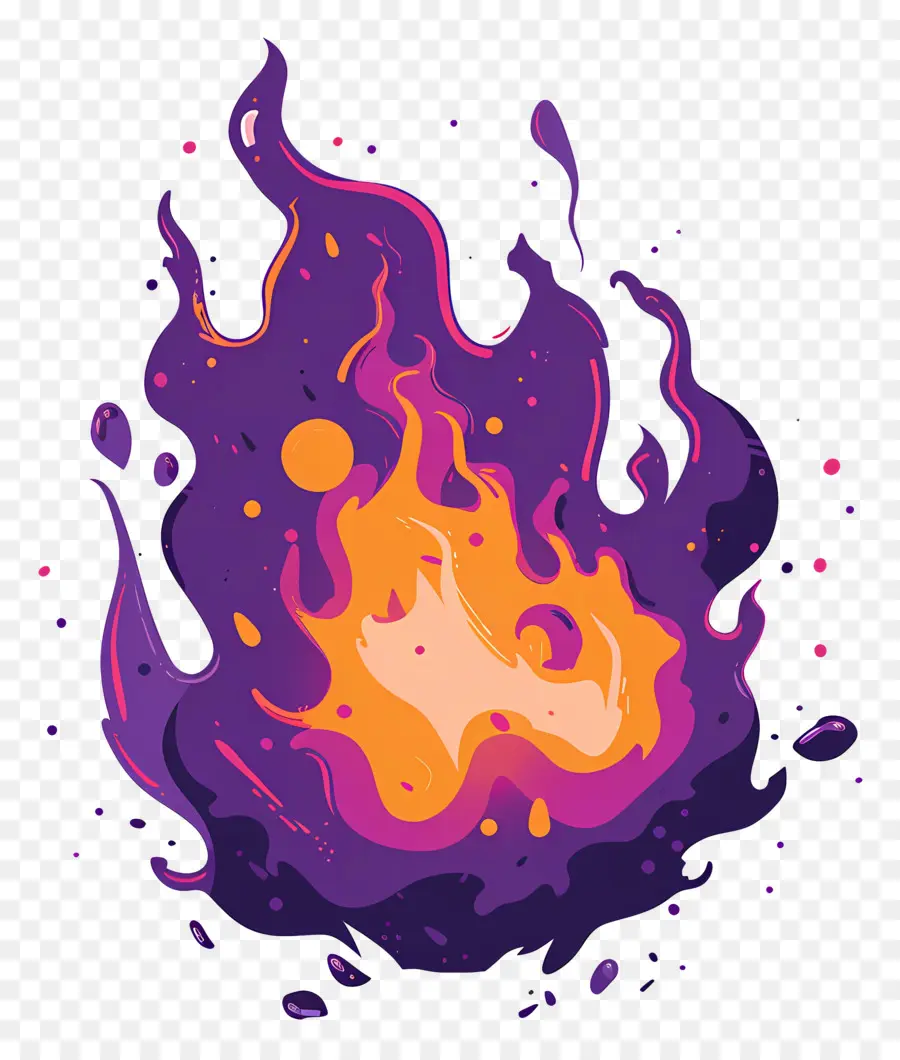 Bola De Fuego Púrpura，La Bola De Fuego PNG