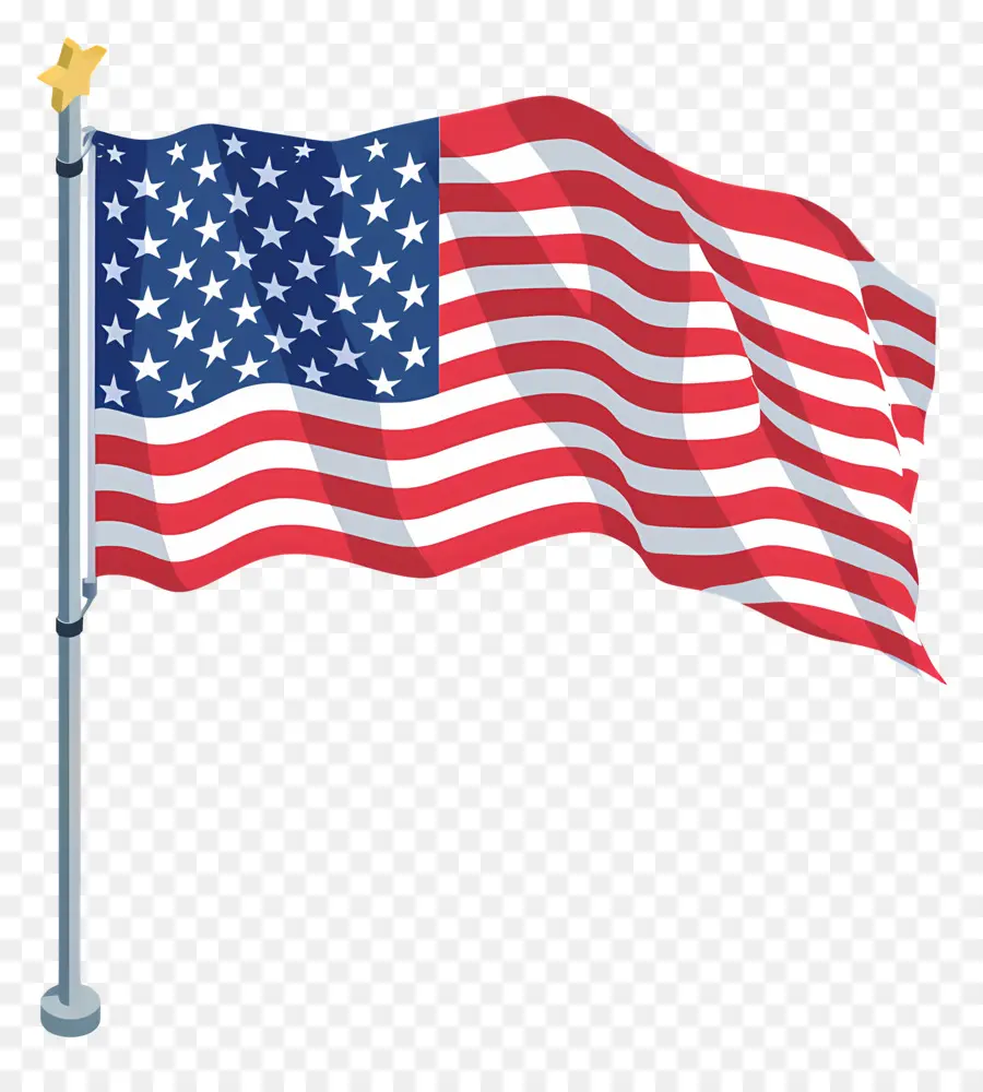 El 4 De Julio，Bandera Americana PNG